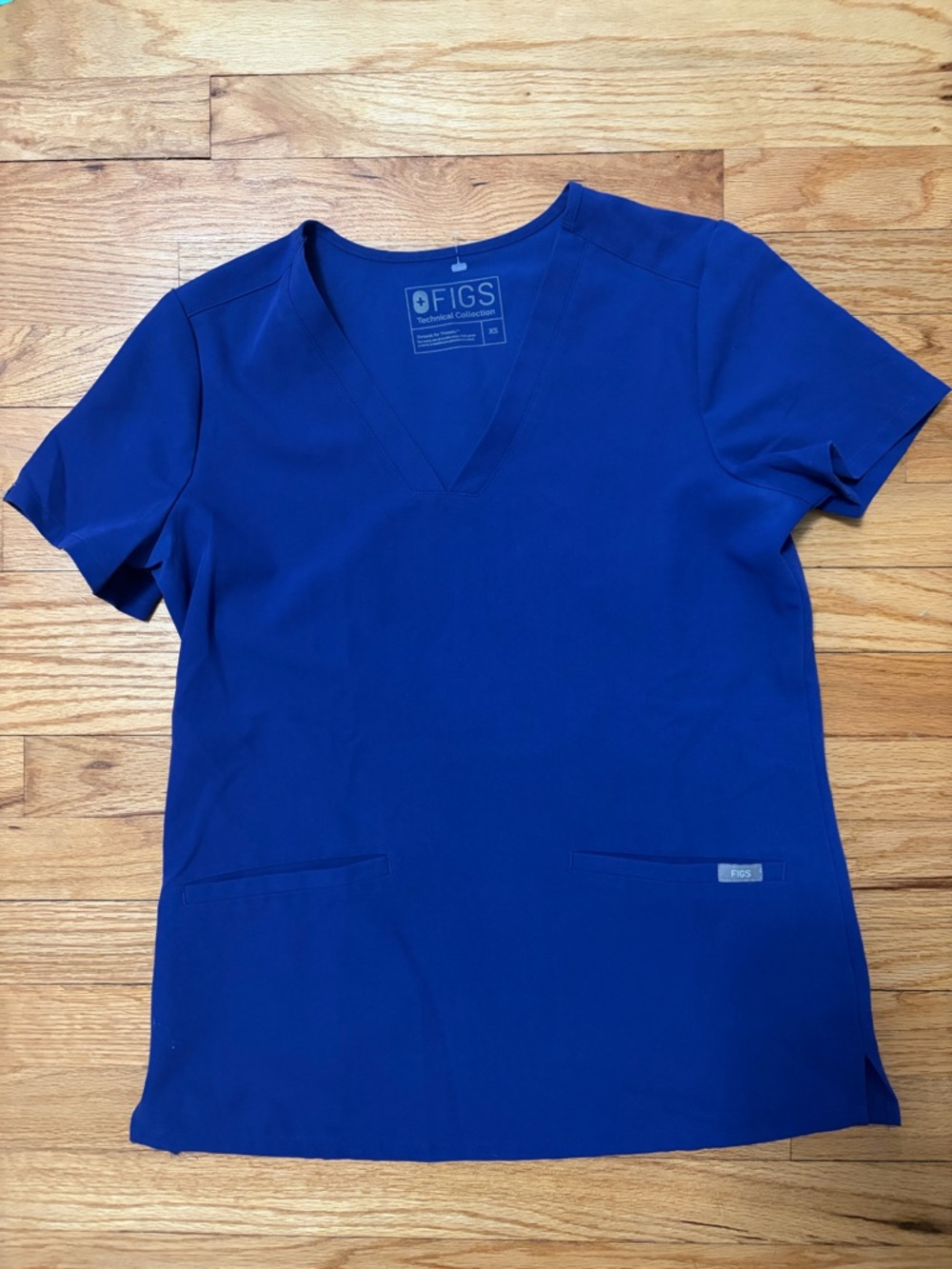 FIGS Women's Cobalt V-Neck Scrub Top